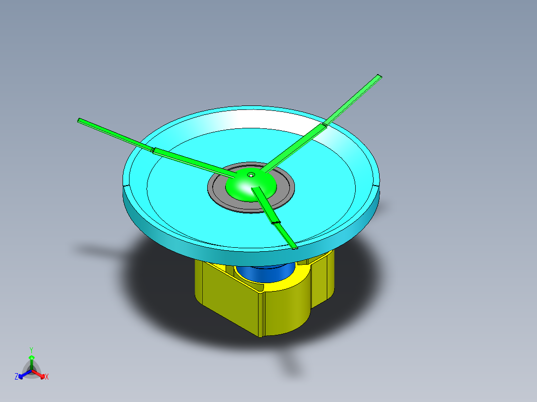 电动毛刷机构==1536035=30正等轴测图