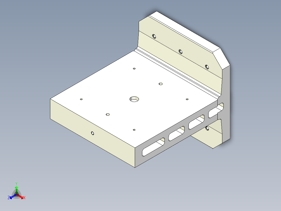 雙面基座1906-3D多系列多零件图纸模型