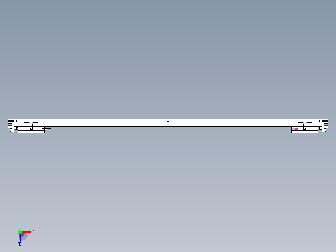 威洛博VL系列直线电机模组-2VL14S2-S1450俯视图