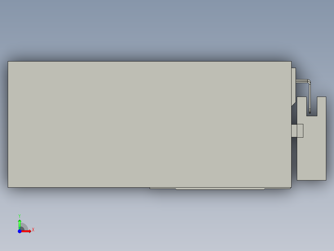 直线模组LHA6-S500-R-100W(16丝杆)设计图纸前视图