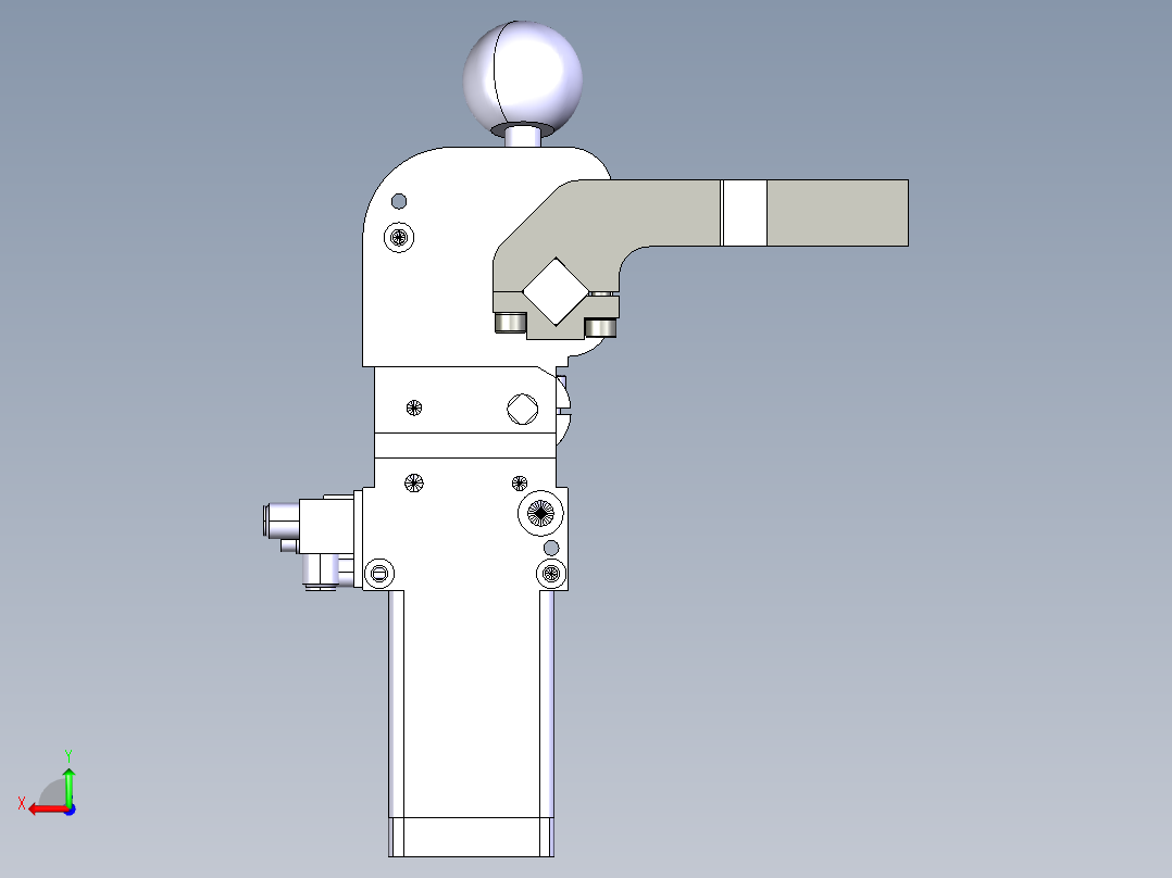 德克斯TUNKERS气缸数模V40.1 BR2 A11 T12 Z_AllCATPart后视图