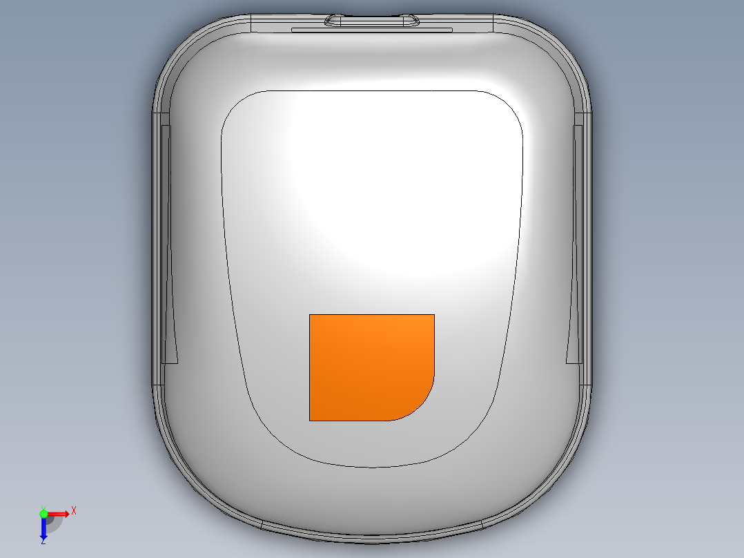 75---自行车行李包盖生产模型SW2014三维图纸模型设计图纸俯视图