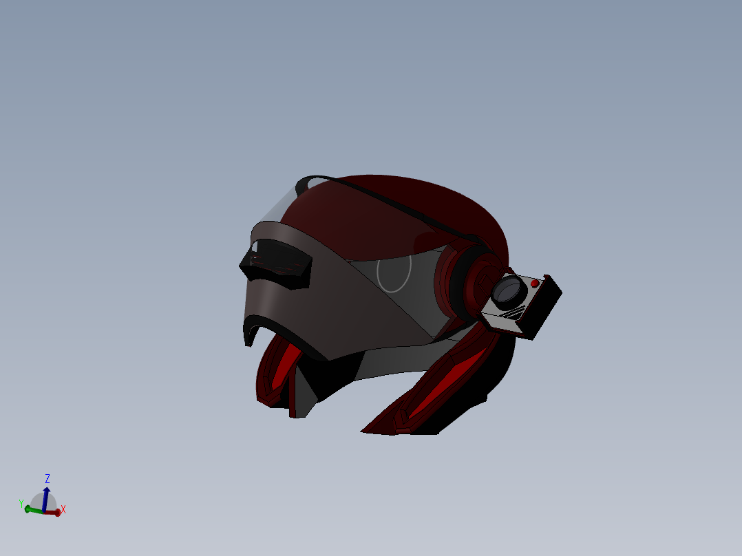 <span style='color: red'>摩托车</span>头盔casco-moto-motorbike-helmet-SolidWorks2016