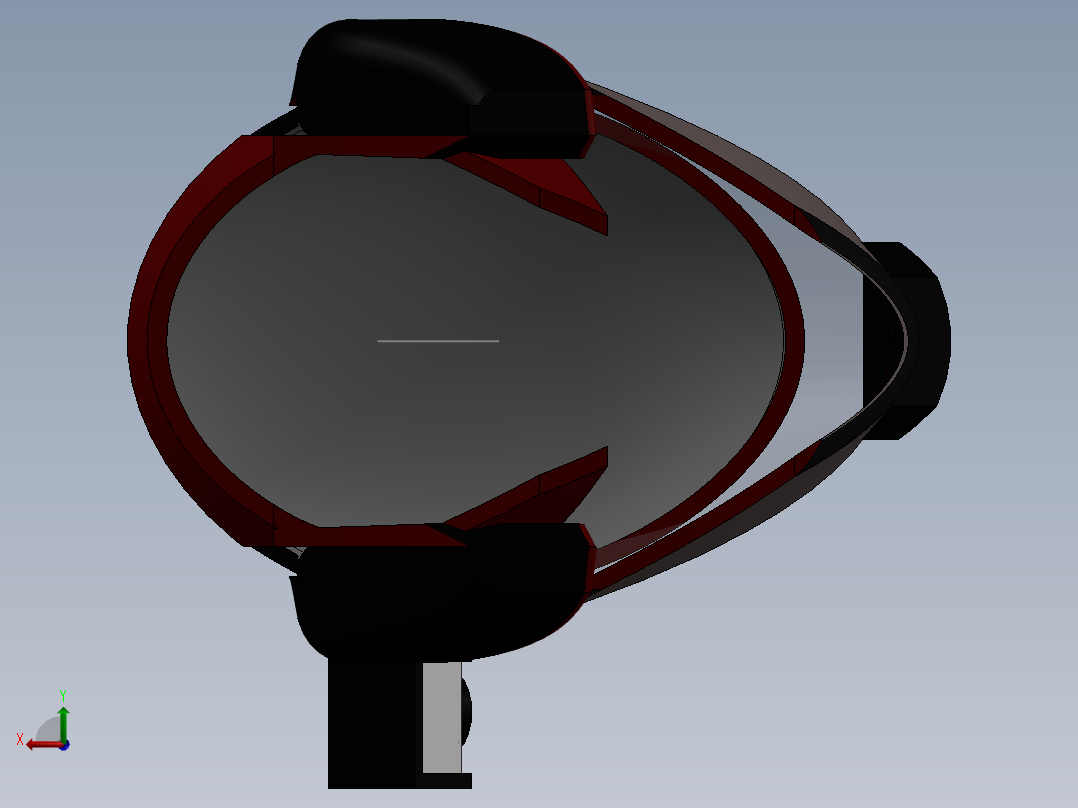 摩托车头盔casco-moto-motorbike-helmet-SolidWorks2016后视图