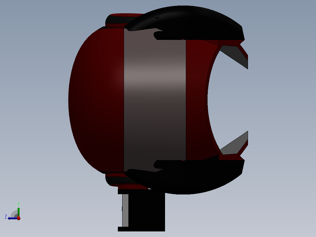 摩托车头盔casco-moto-motorbike-helmet-SolidWorks2016右视图