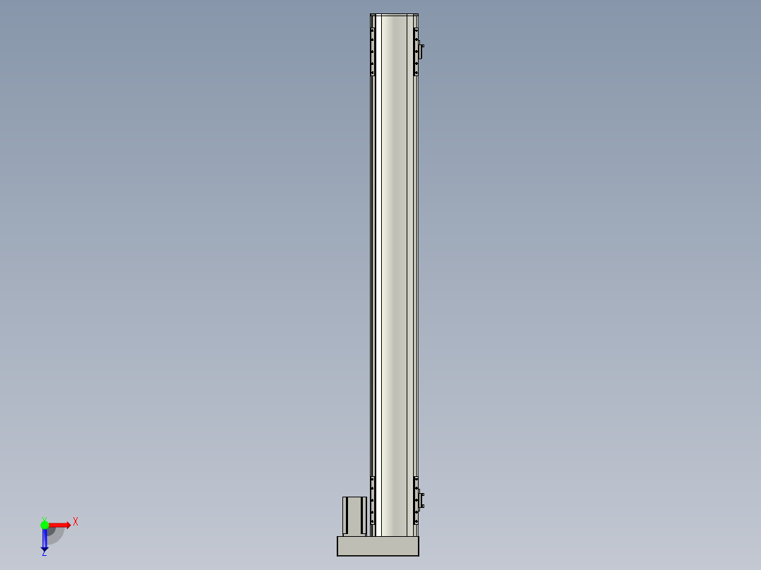 直线模组WG-LHA12-S1100-R设计图纸俯视图