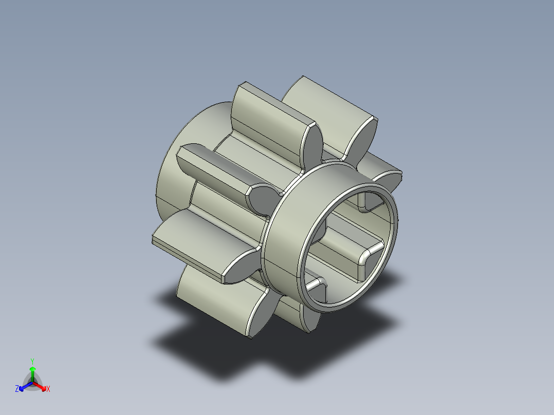 3647 - 364702 OldGray Technic Gear 8 Tooth.STEP