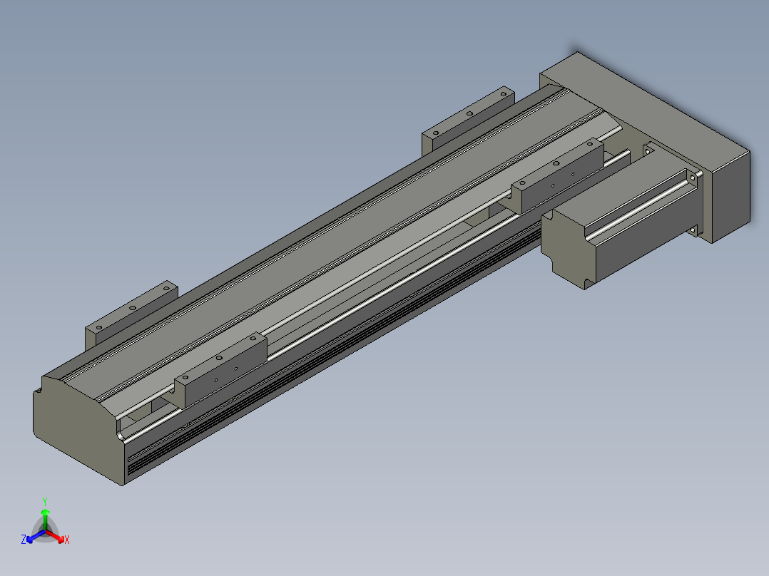 直线模组LHAT10-CA-S350-R-C3设计图纸