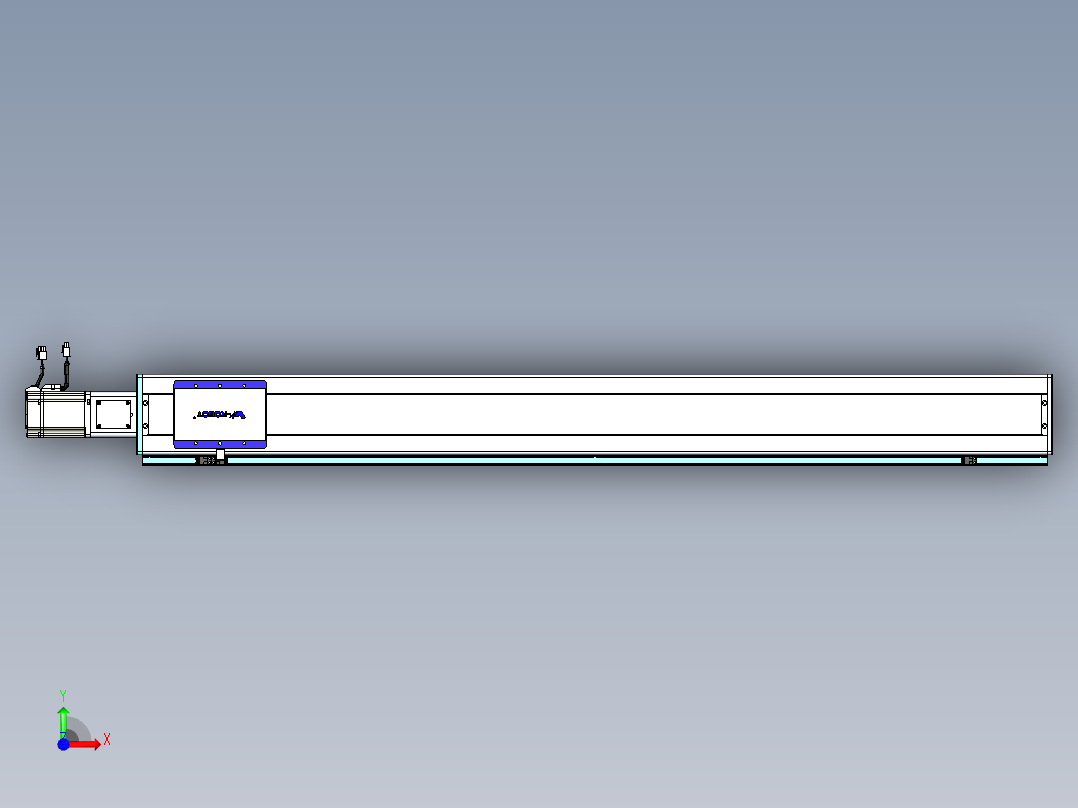 威洛博VC丝杆传动-无尘环境VC14-Lxx-C-S1300-BC-ZP75-C3前视图