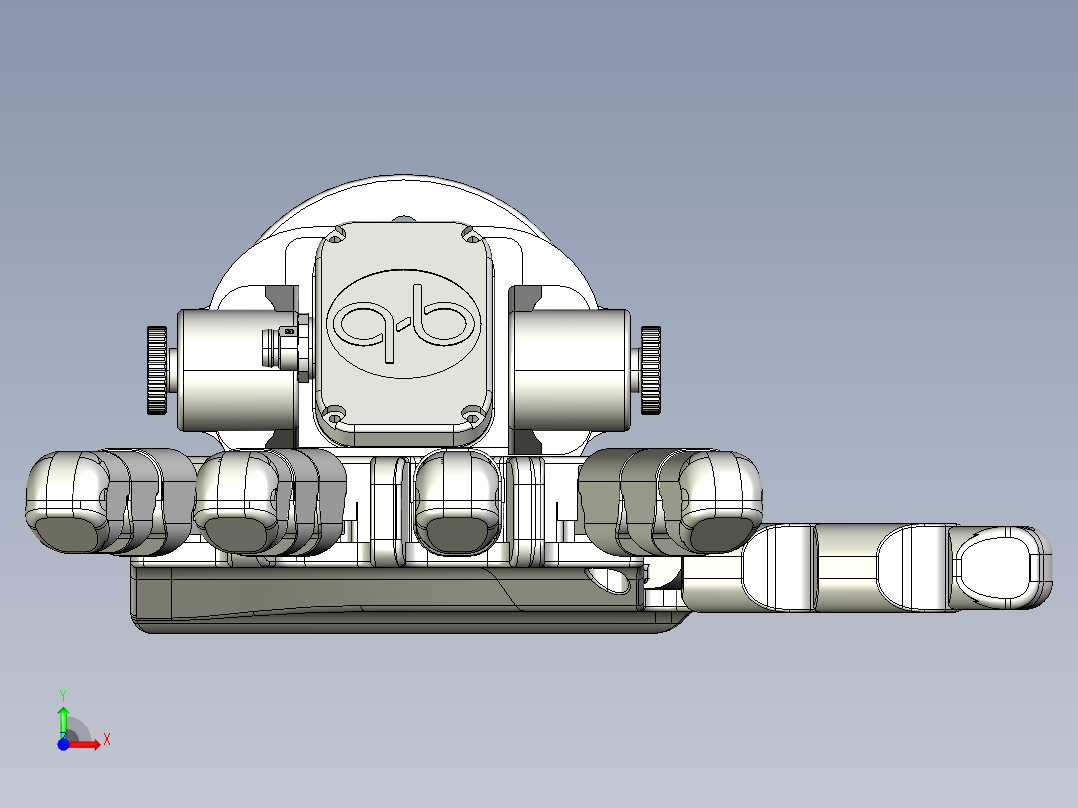 qb-robotics仿人手掌模型前视图