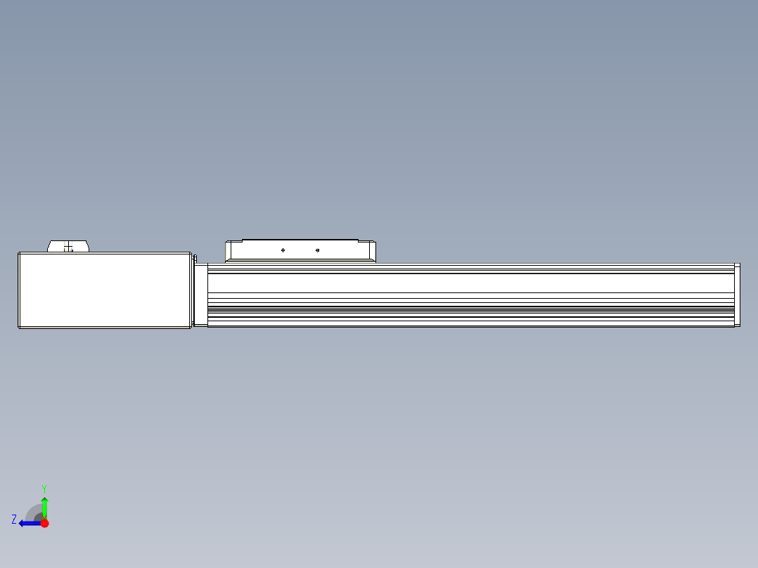 同步带全封闭直线模组TPA-HCB-105D-90-L250-MR-C-P20-N3右视图