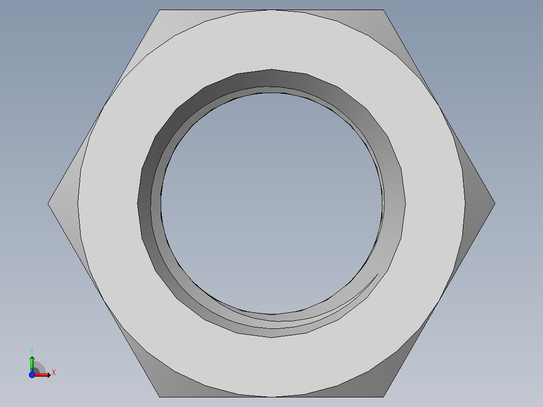 DIN 934 螺母-M56 Nut.SLDPRT前视图