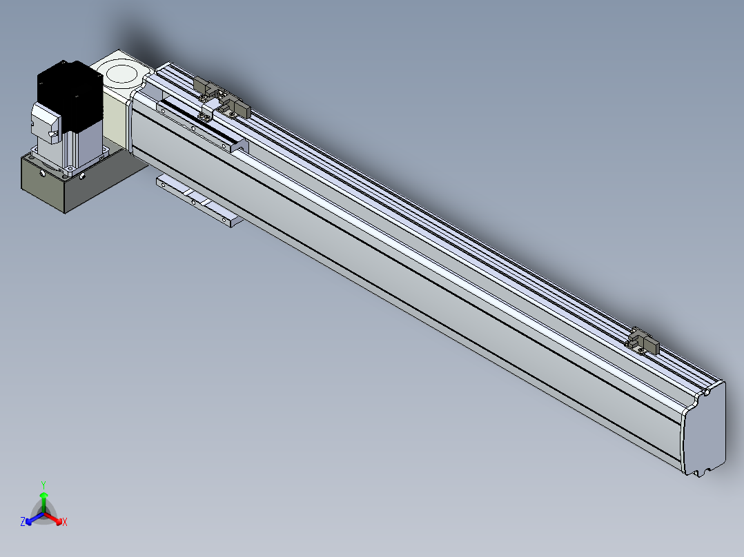 同步带滑台-半封闭B10H-L45-S600-LU-P40-D3