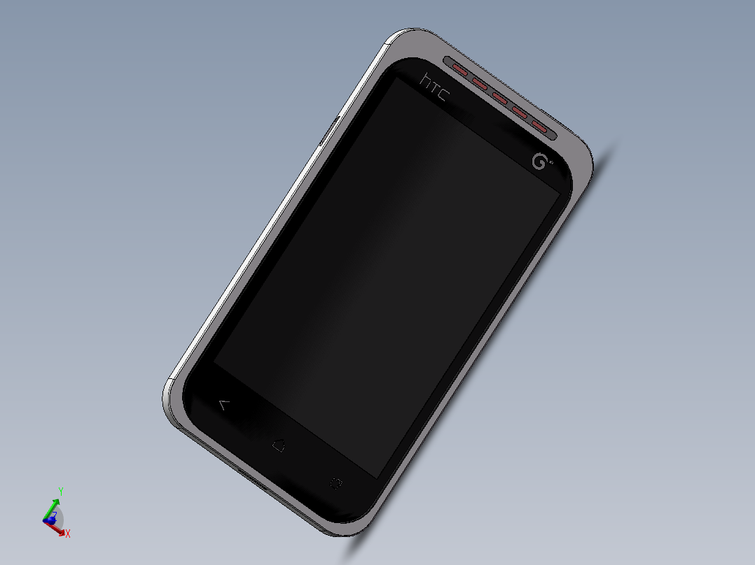 手机HTC328T主视图