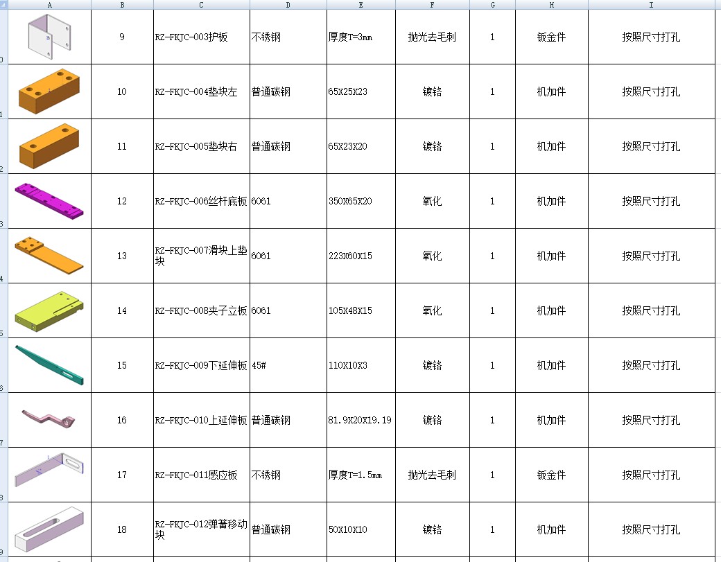 方块小孔检查机（含工程图sw19可编辑+bom）