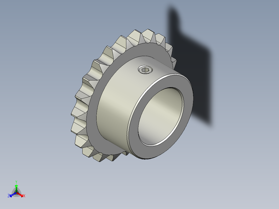 链轮-Sprocket_22-45-68-44_12-1正等轴测图