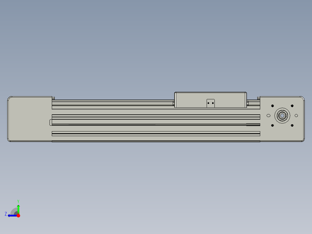 威洛博直线电机模组EB6-L140-S200-光轴右视图