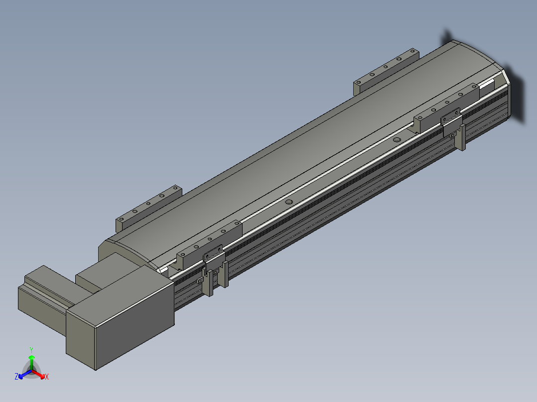 直线模组WG-LHB12-S400-BR设计图纸