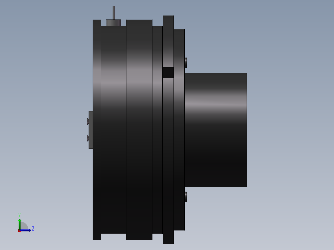 电磁离合器左视图