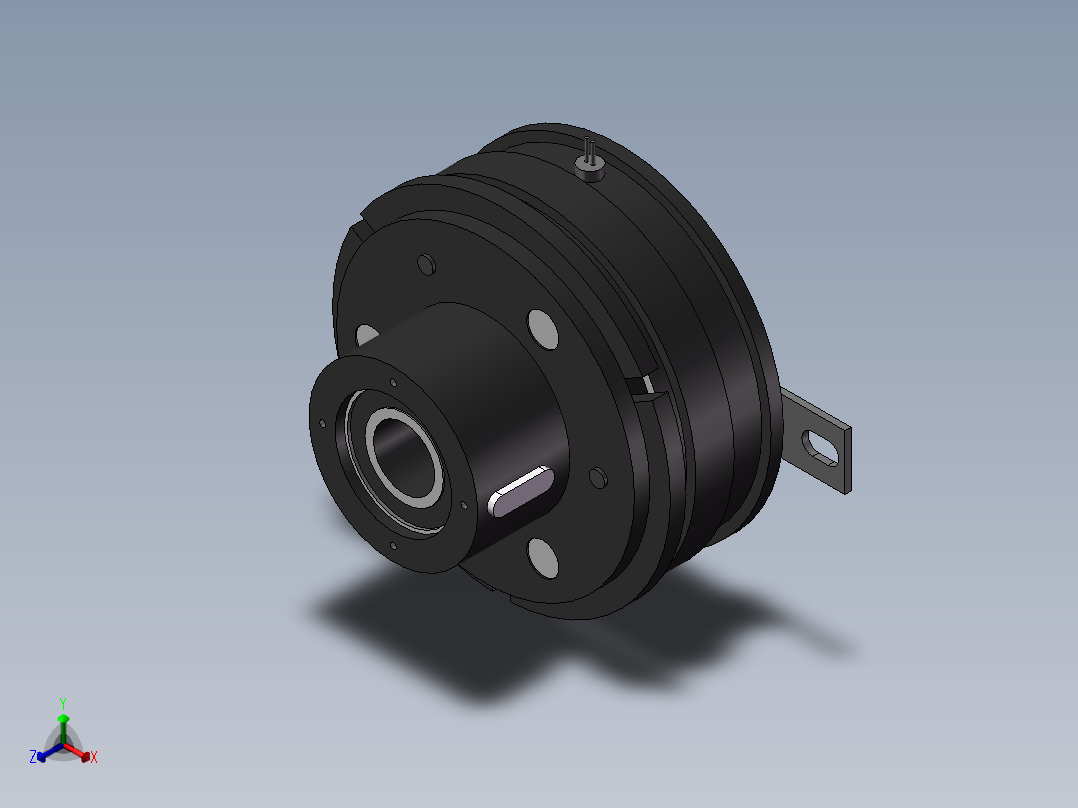 电磁离合器正等轴测图