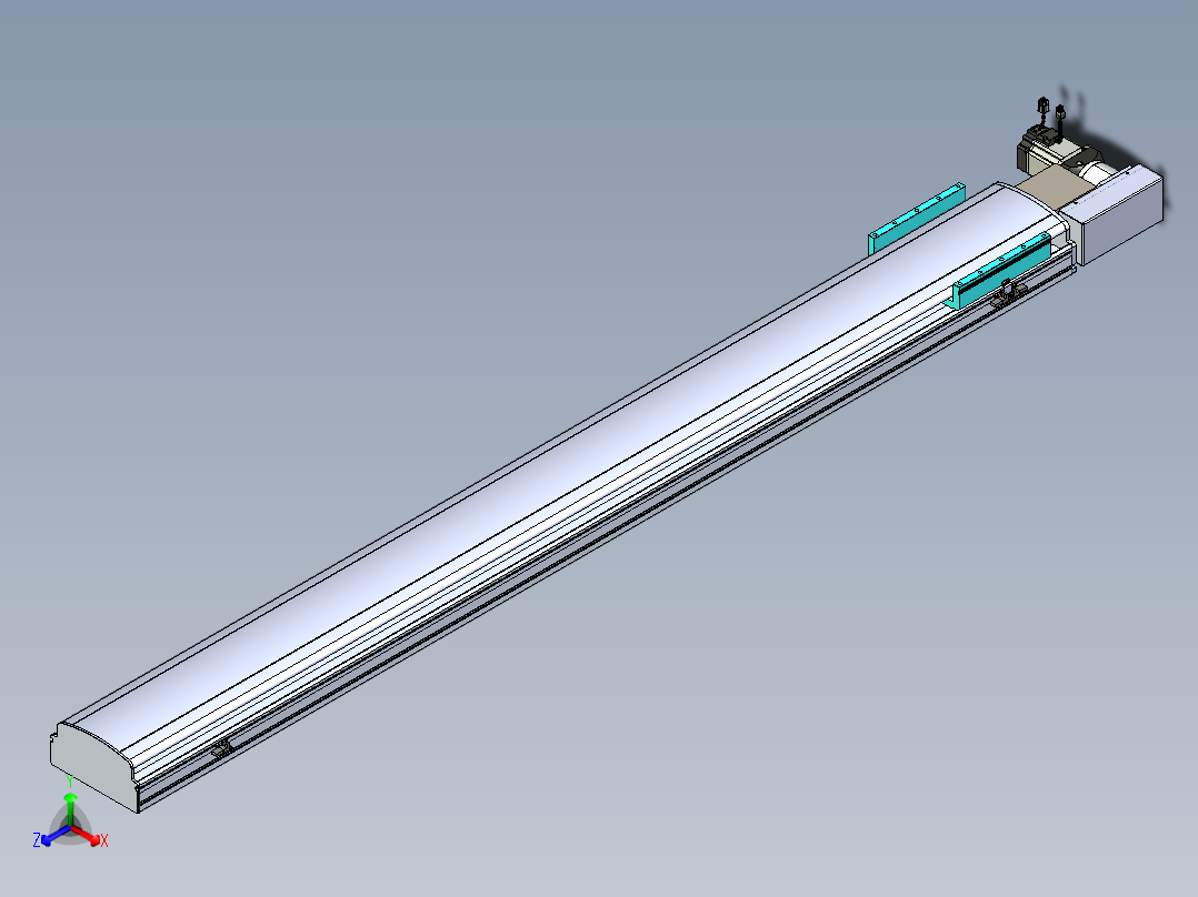 同步带滑台-半封闭B22H-L100-C-S1950-R-P75-D3-N5