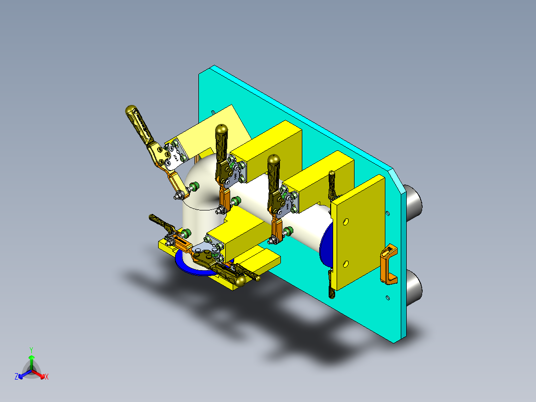 弯管焊接夹具<span style='color: red'>3D</span>设计含三维二维说明书1179073