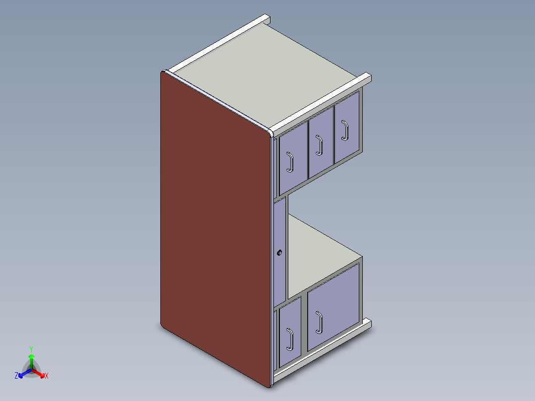 门窗正等轴测图