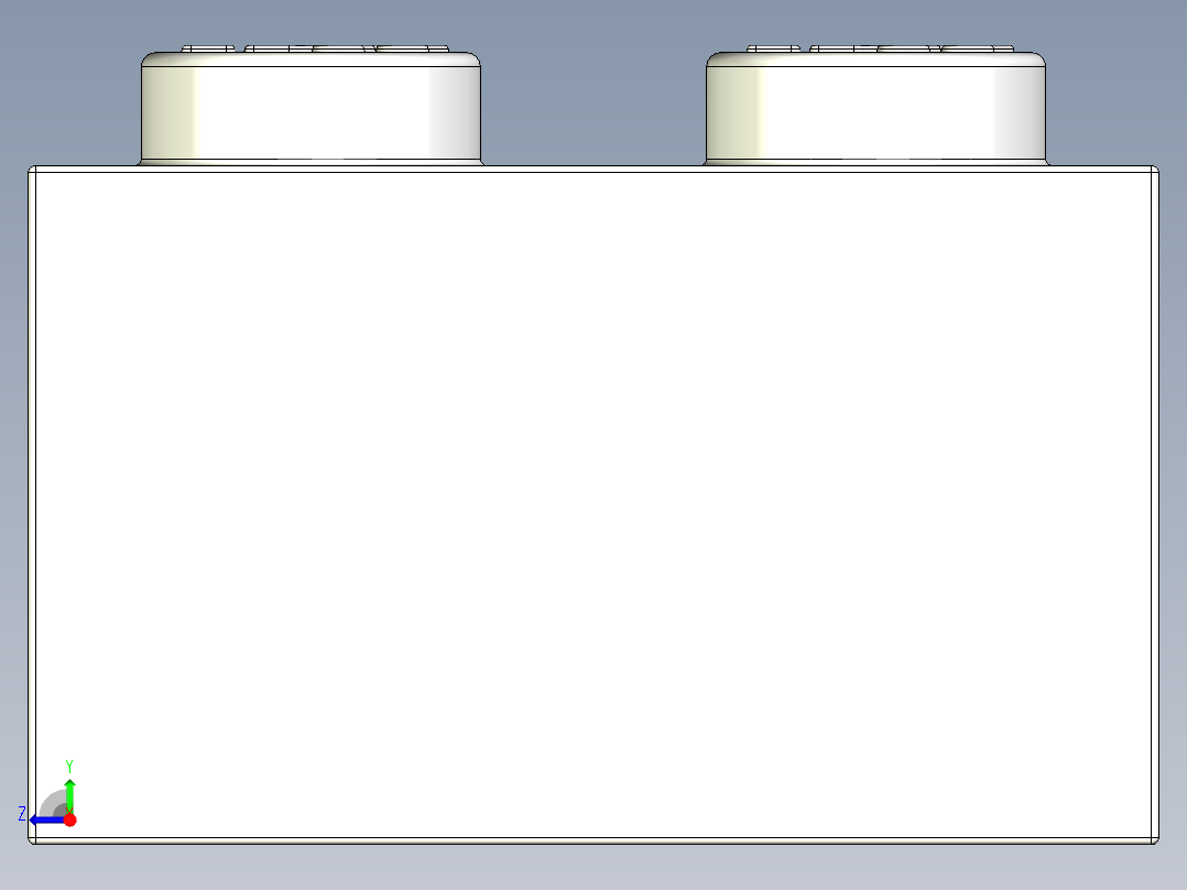 乐高套装 4421基本积木-300701 White Brick 2 x 8.STEP右视图