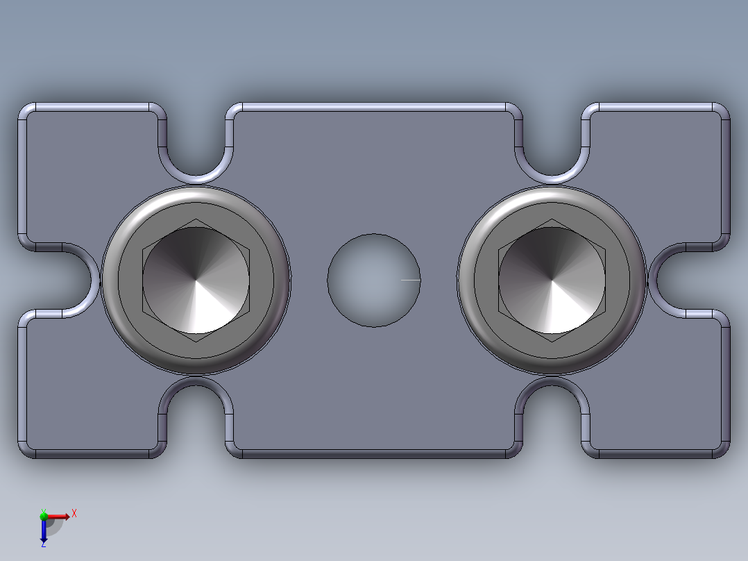 铝型材及其附件5.33.40.4080.M12俯视图