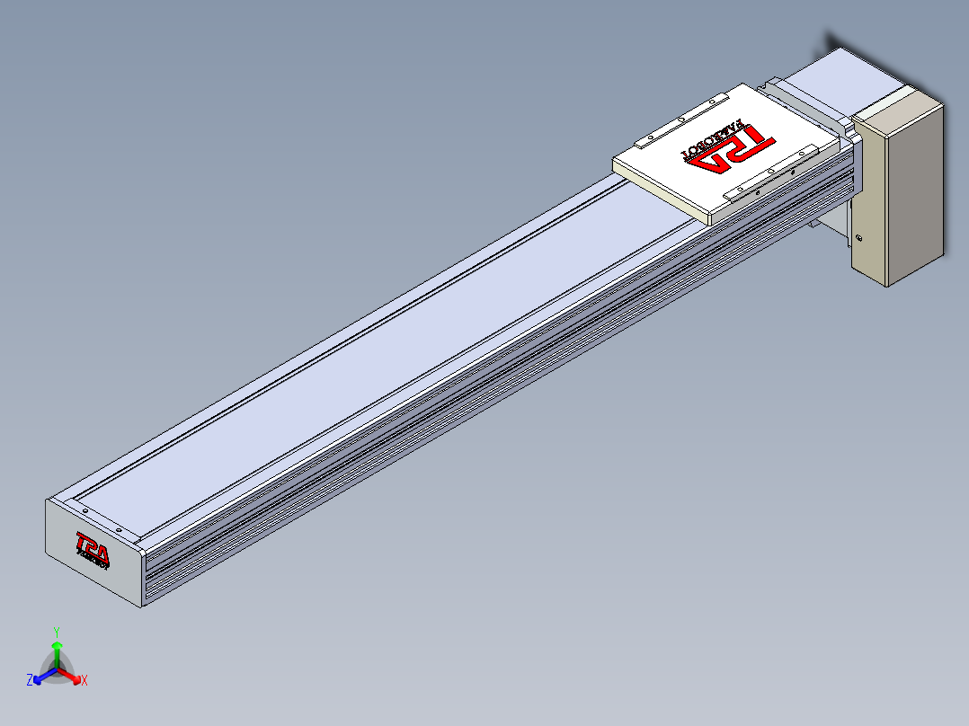 同步带全封闭直线模组TPA-HCB-110D-90-L600-LP-C-P40-N3正等轴测图
