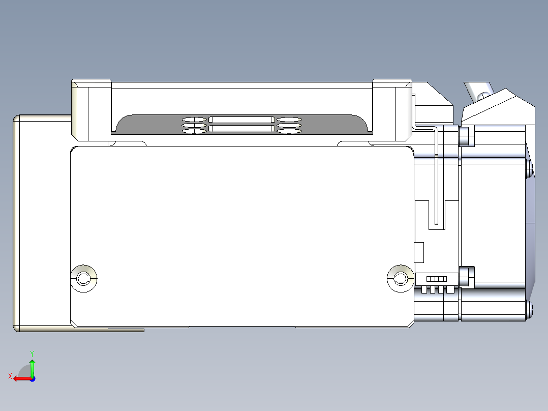 同步带全封闭直线模组TPA-HCB-105D-90-L2800-MR-Y-P20-N3后视图