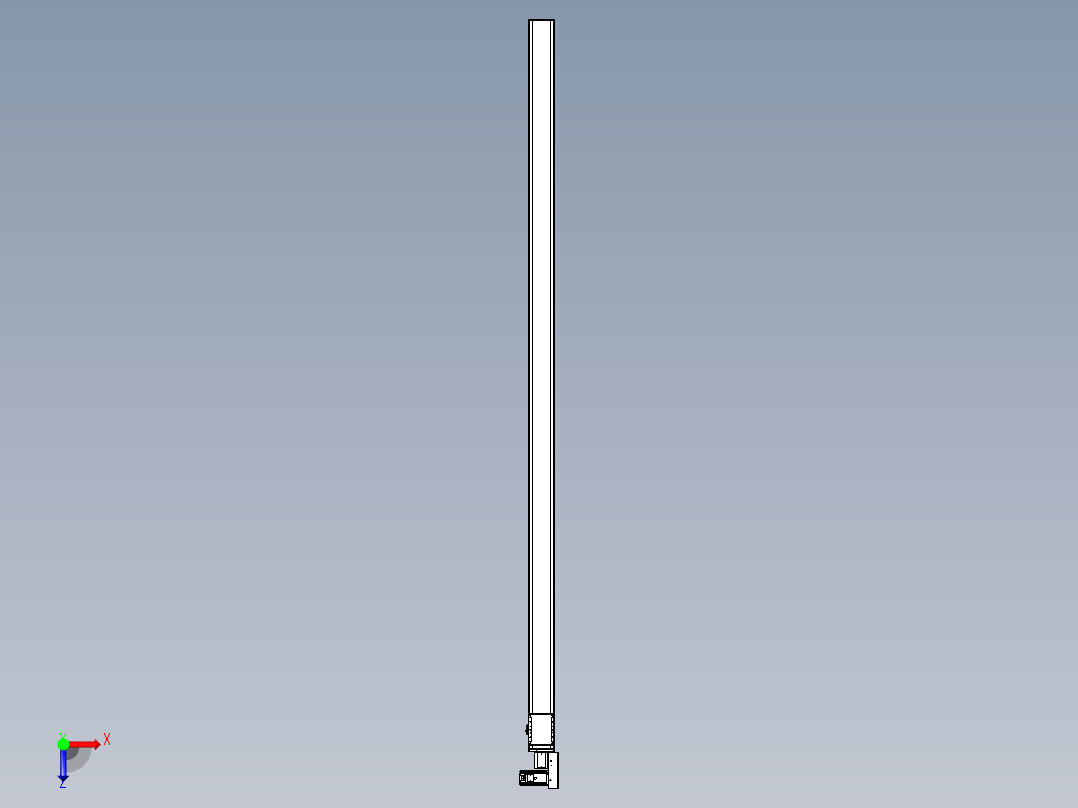 同步带全封闭直线模组TPA-HCB-105D-90-L2800-MR-Y-P20-N3俯视图