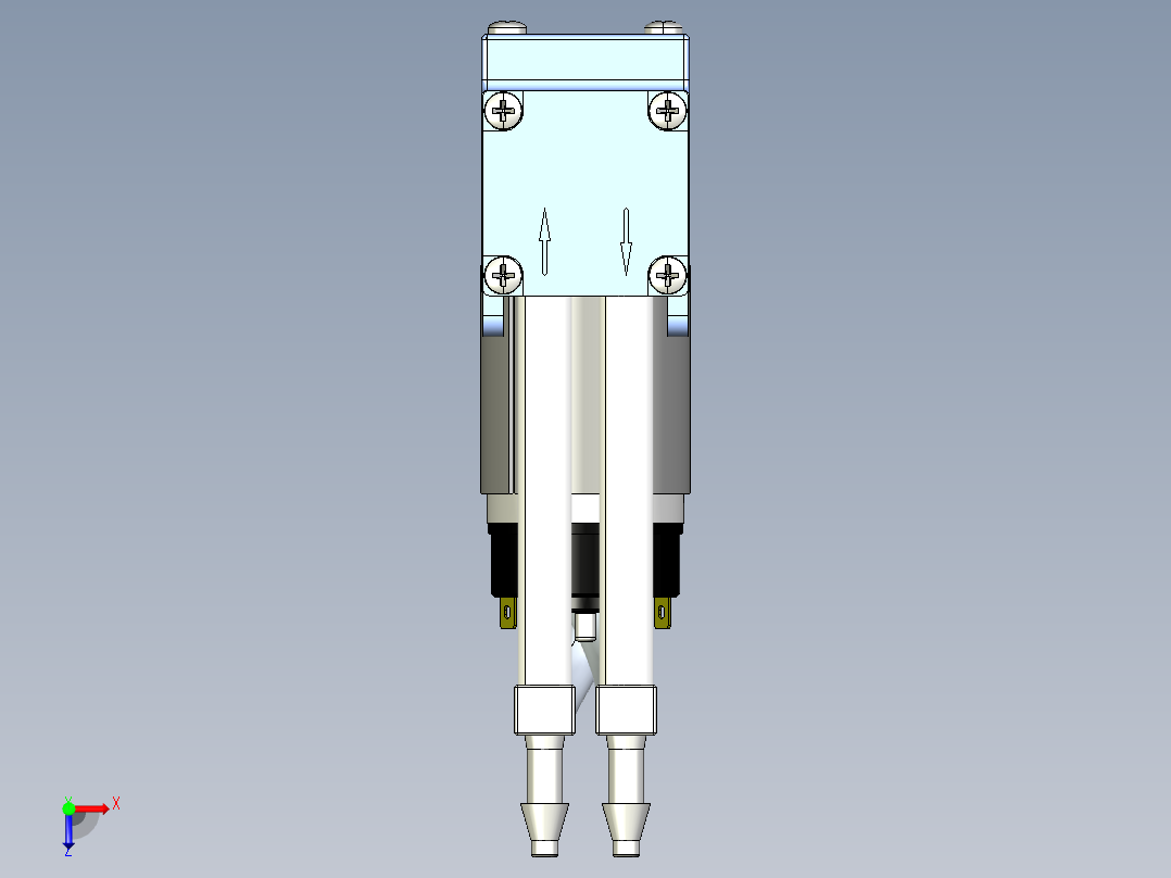 BTC IIS 和 TTC IIS 微型膜片泵 (65)系列图纸俯视图