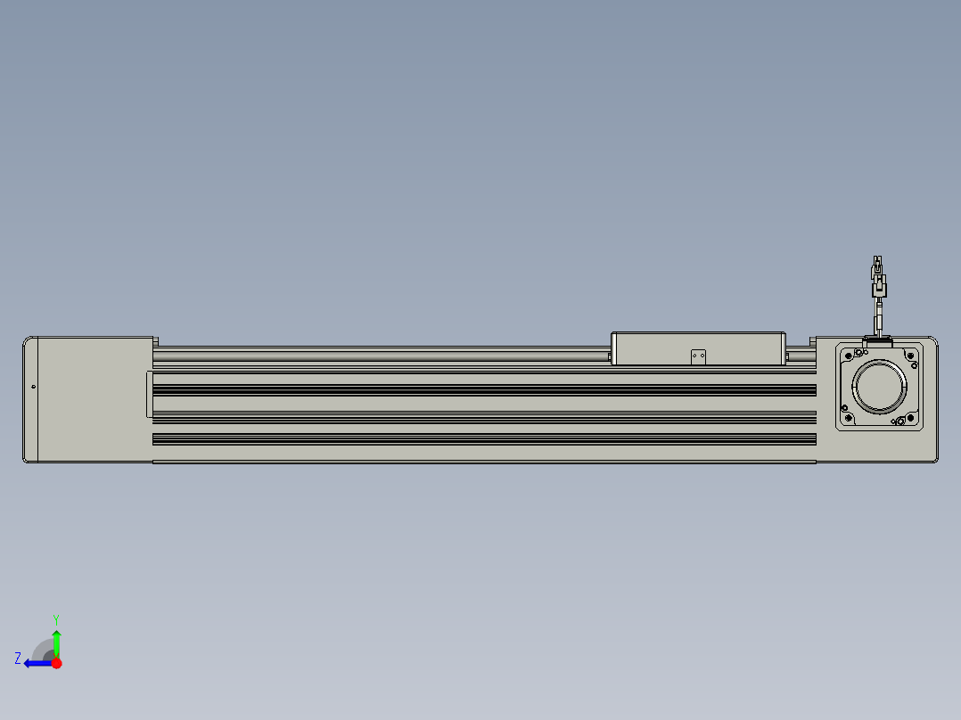 威洛博直线电机模组EB10-L224-S450-R-ZP75-MS3-5K右视图