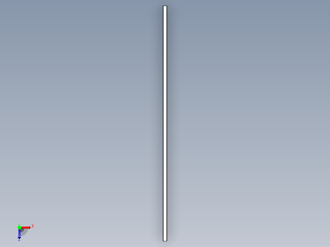 悬臂闸门CGS-345的轨道俯视图