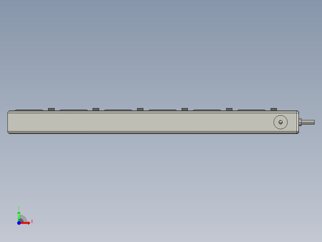 简画的插线板 PROE STP前视图