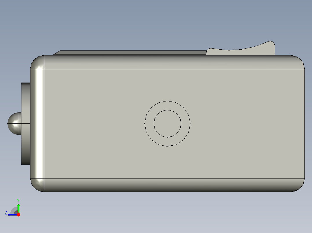 简画的插线板 PROE STP右视图