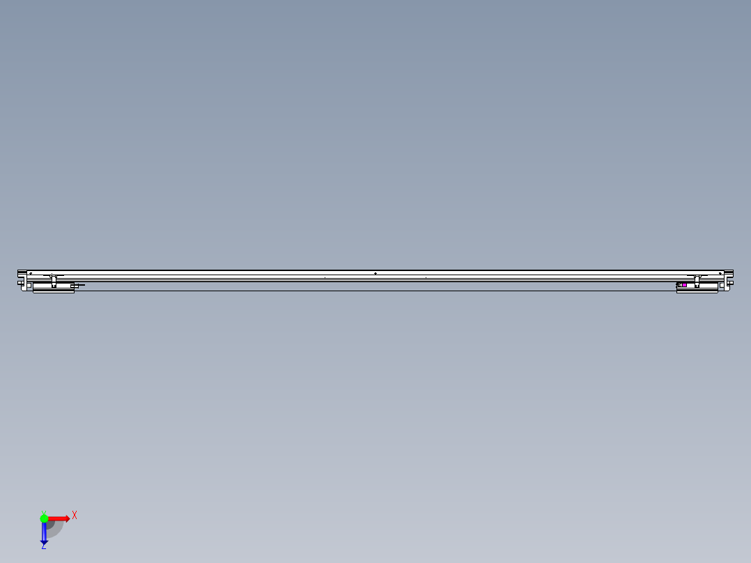 威洛博VL系列直线电机模组-2VL17E2-S2300俯视图
