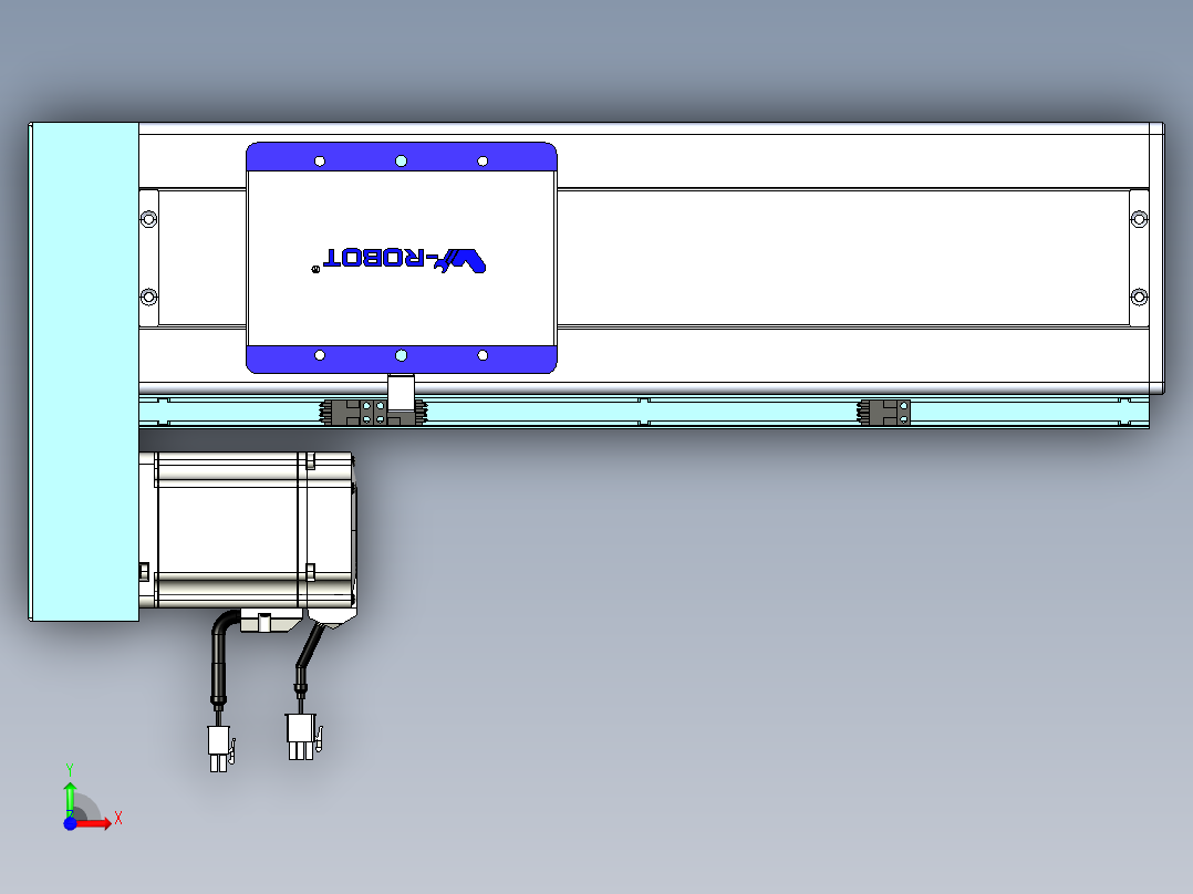 威洛博VC丝杆传动-无尘环境VC14-Lxx-C-S250-BL-ZP75-C3前视图