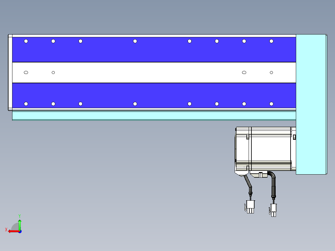 威洛博VC丝杆传动-无尘环境VC14-Lxx-C-S250-BL-ZP75-C3后视图