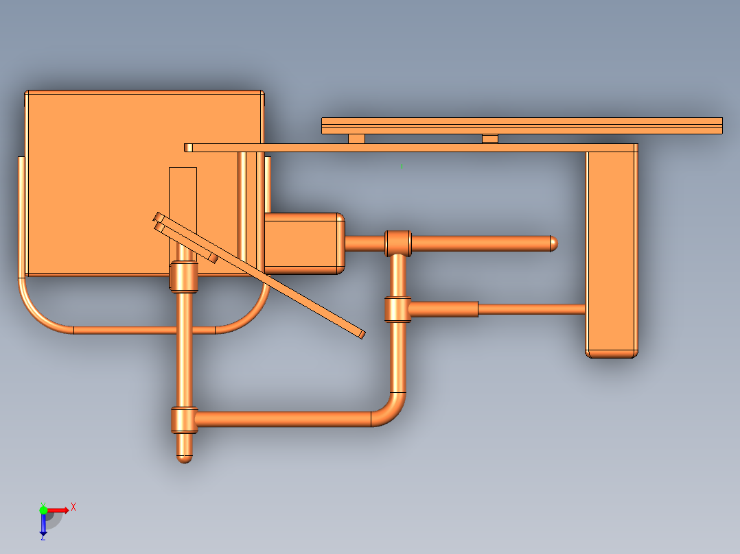UG升降上车梯俯视图