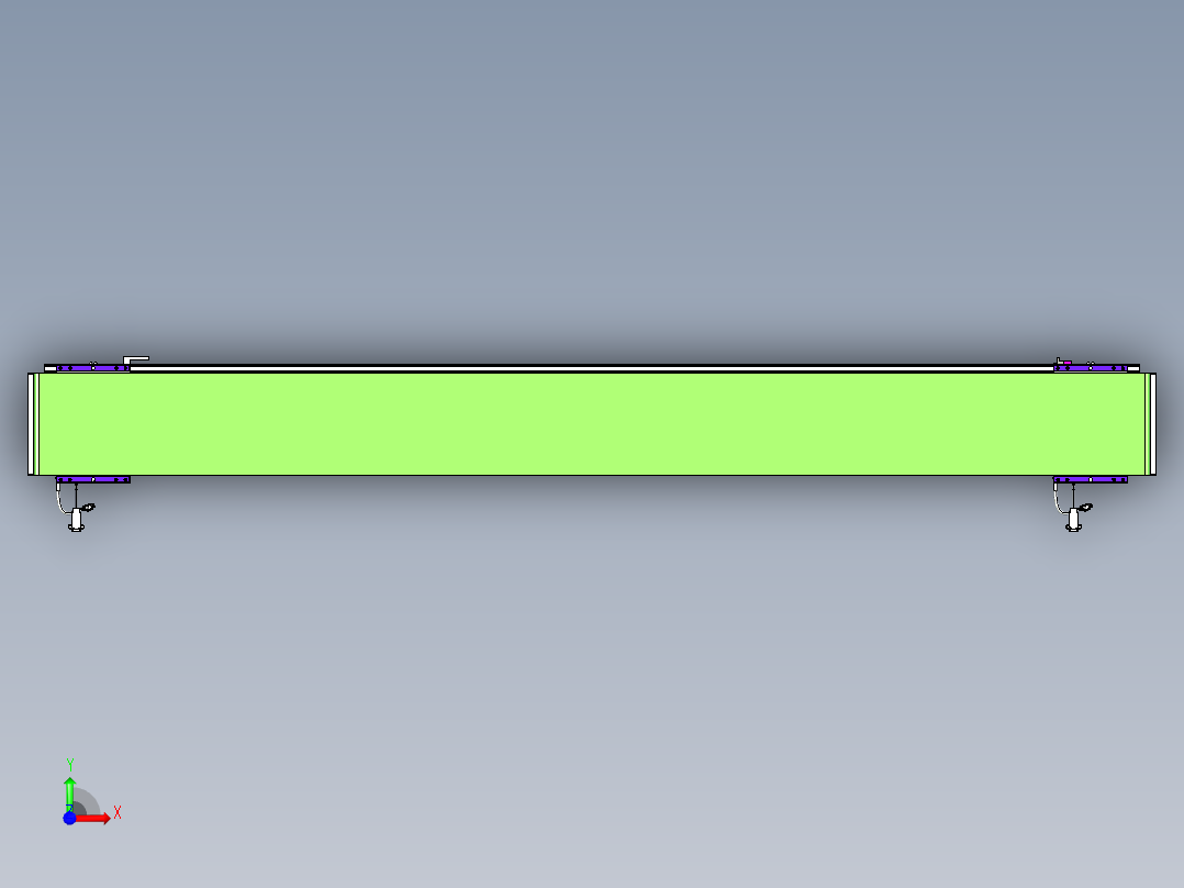 威洛博VL系列直线电机模组-2VL22H2-S1950前视图