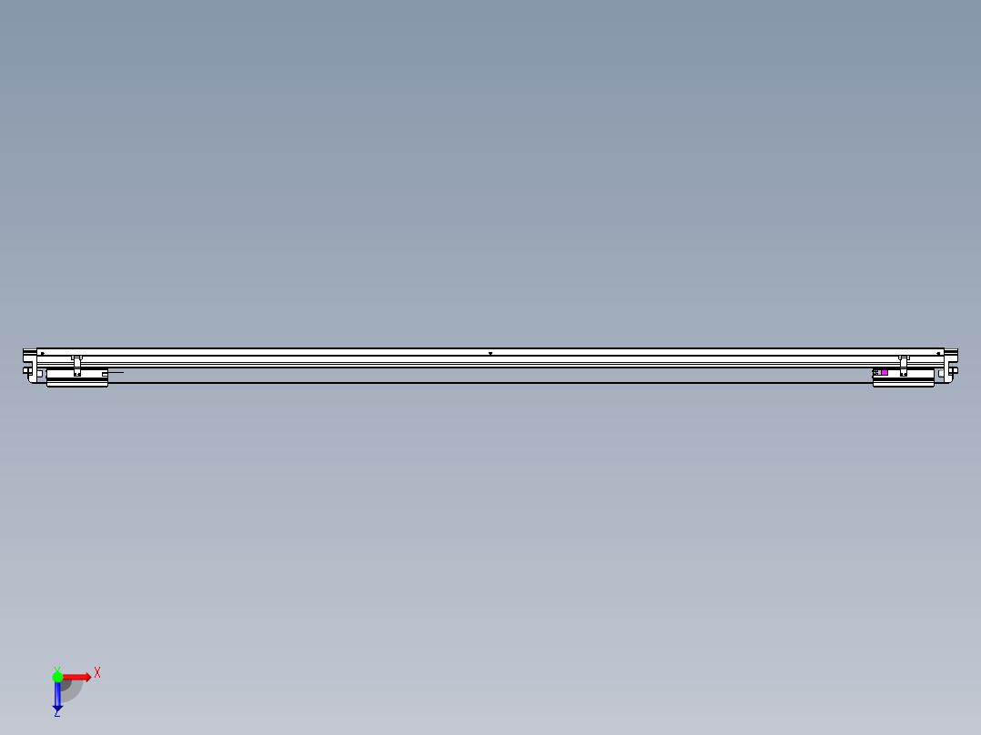 威洛博VL系列直线电机模组-2VL22H2-S1950俯视图