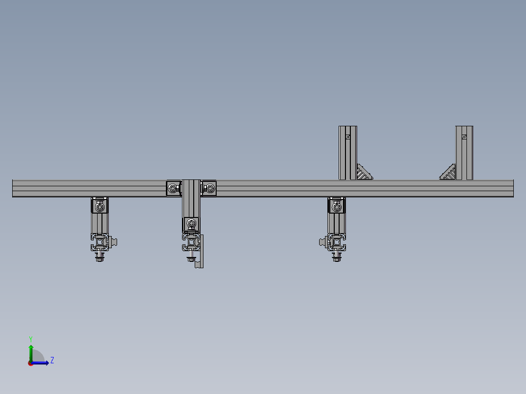 非标焊接机设备左视图