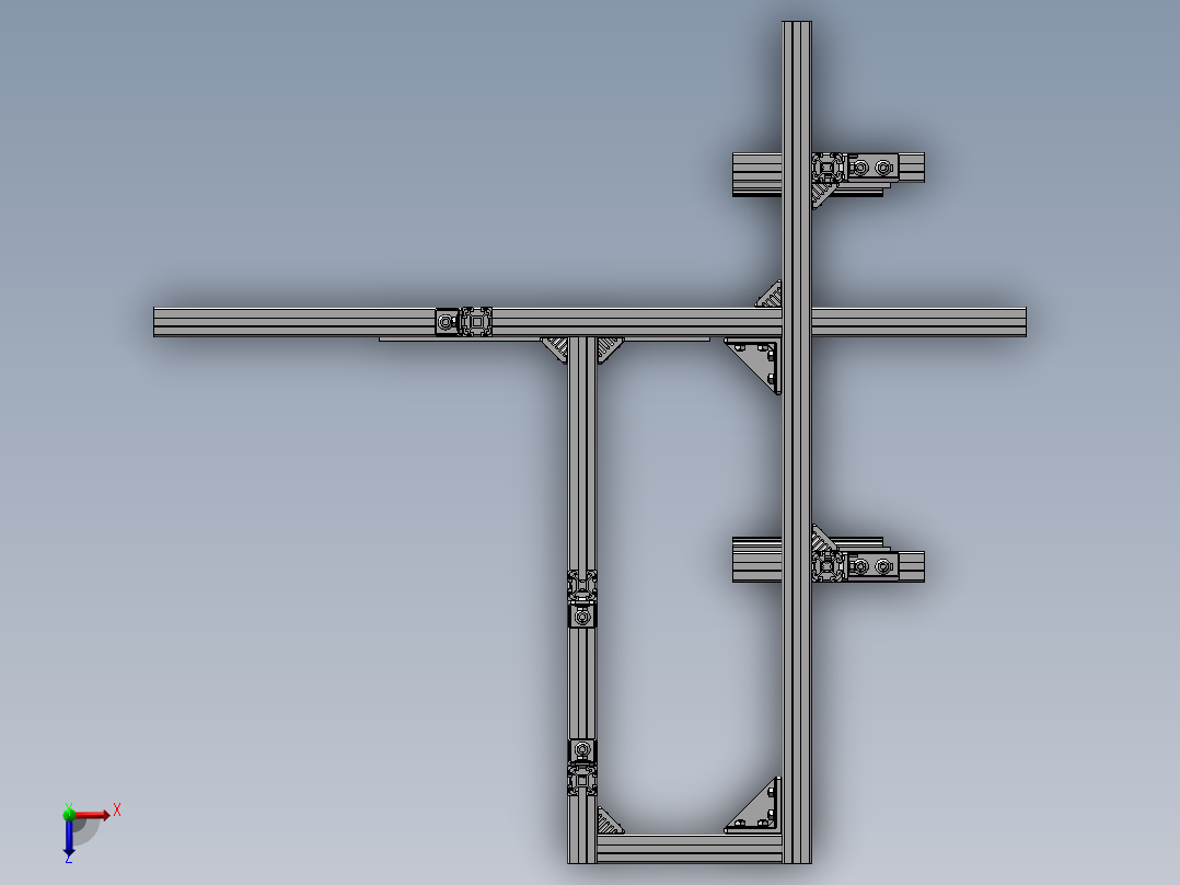 非标焊接机设备俯视图