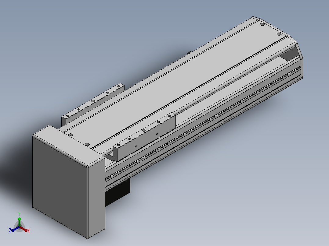 精密模组MY140-T10-250L-BM-P40B-C4-C正等轴测图