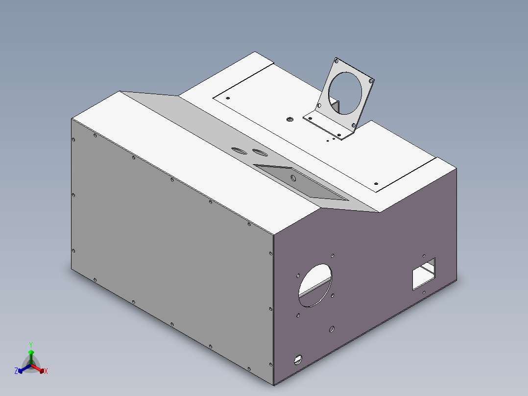 机箱正等轴测图