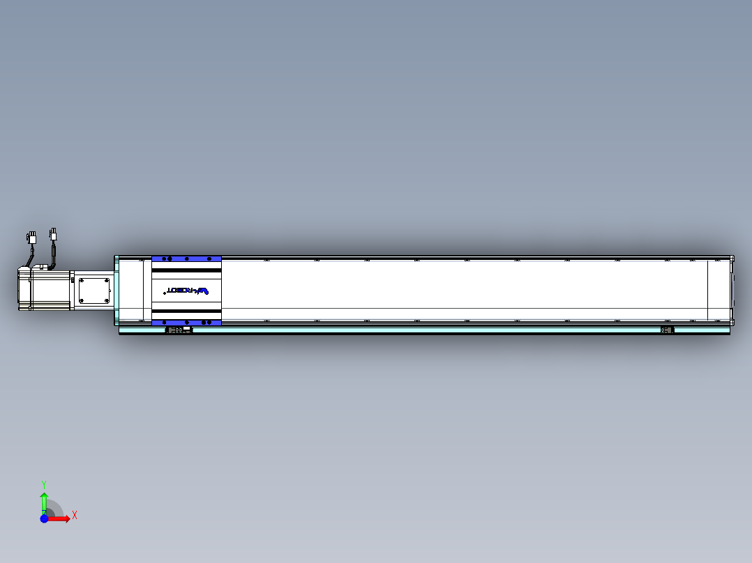 VF丝杆传动-一般环境VF14-Lxx-C-S950-BC-ZP75-C3前视图