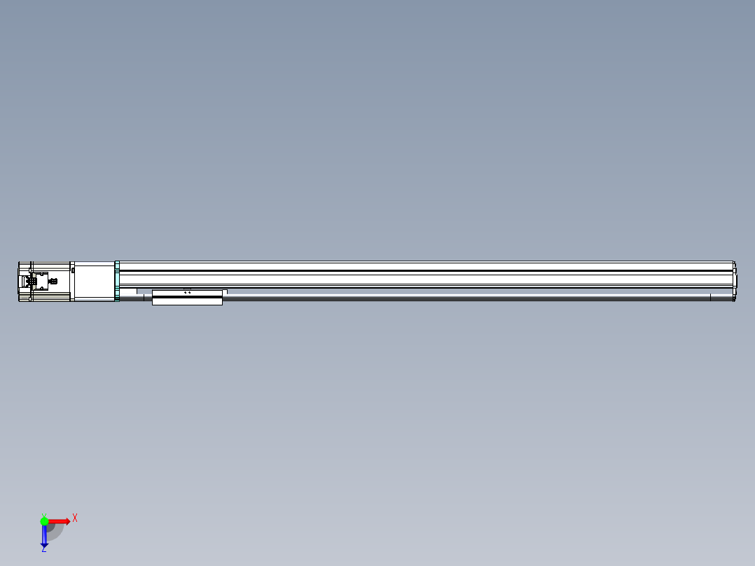 VF丝杆传动-一般环境VF14-Lxx-C-S950-BC-ZP75-C3俯视图