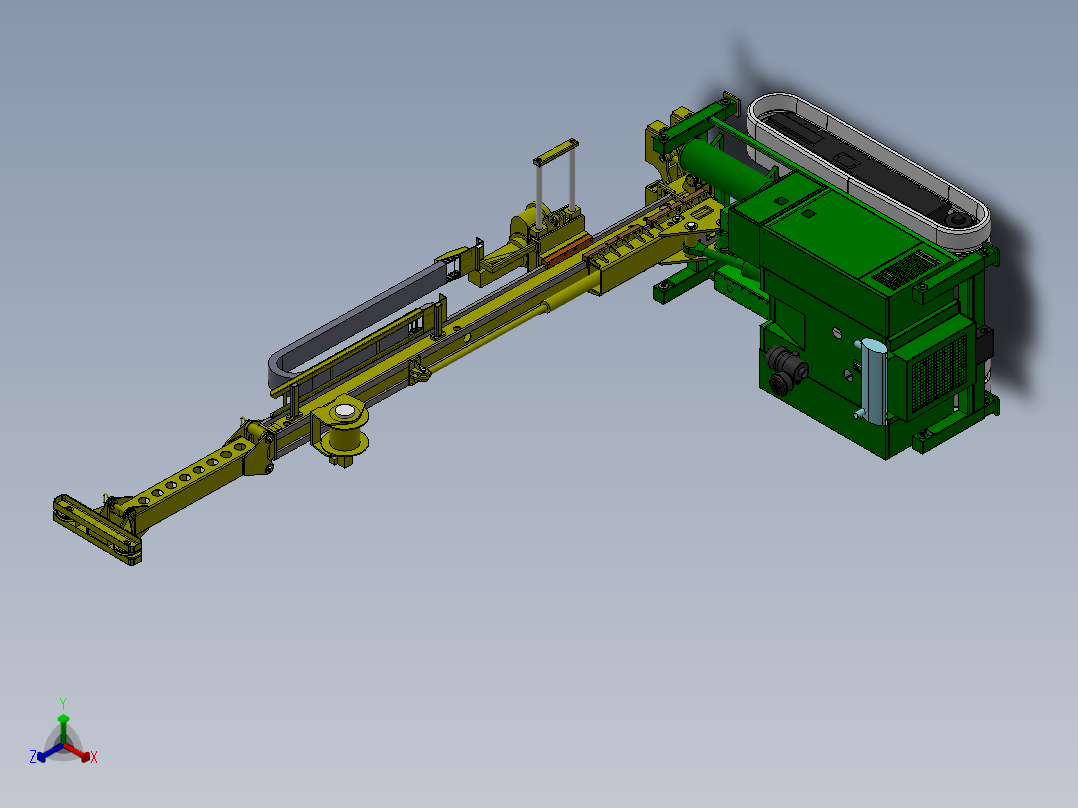 大型钻机三维模型正等轴测图